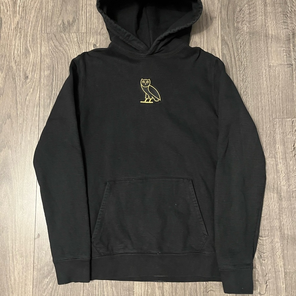 Black Hoodie with Gold Owl Logo